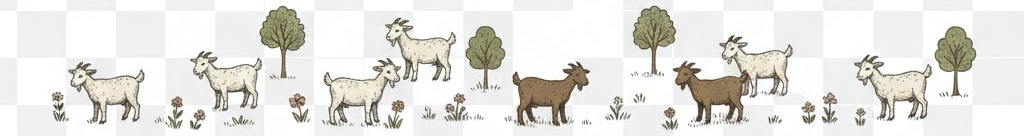 Whimsical Goat Herd